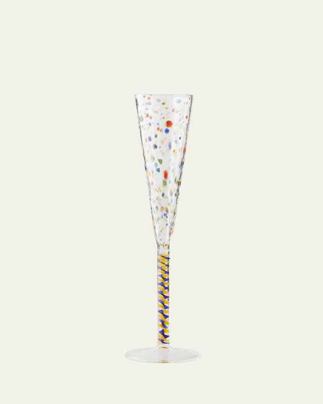 Multicolor Champagne Flute